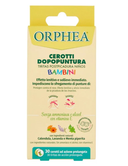 orphea 30 cerotti dopopuntura bambini - azione prolungata sollievo immediato: tuttocasashop.live: igiene e cura della persona