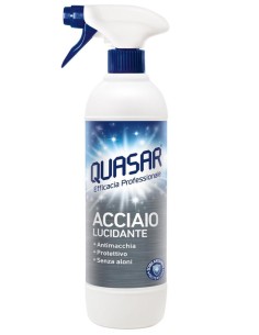 quasar acciaio detergente spray - 680ml - con erogatore: tuttocasashop.live: pulizia e cura della casa
