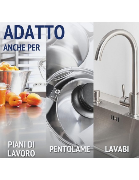 quasar acciaio detergente spray - 680ml - con erogatore: tuttocasashop.live: pulizia e cura della casa