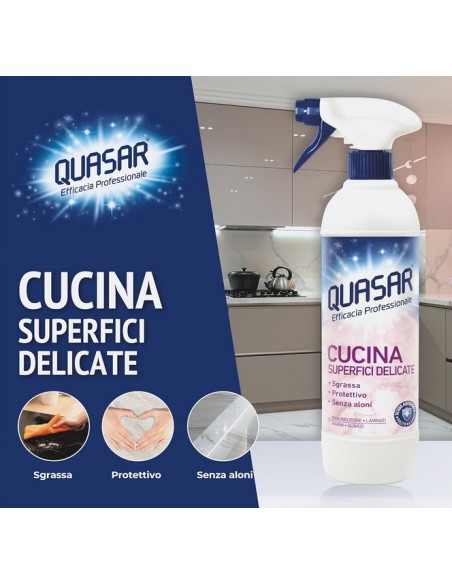 quasar detergente cucina spray - 680ml - con erogatore: tuttocasashop.live: pulizia e cura della casa