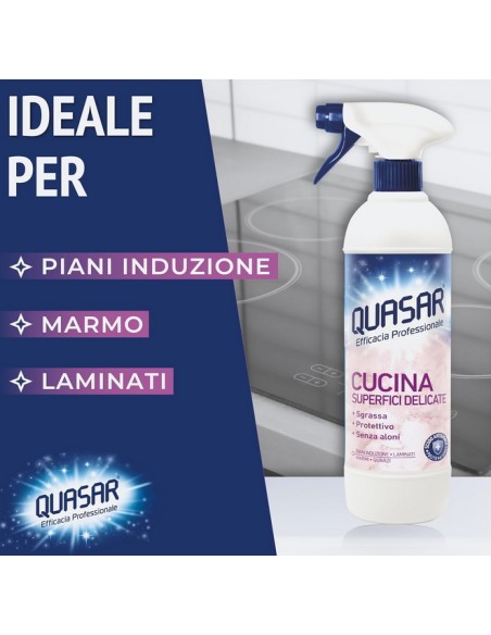 quasar detergente cucina spray - 680ml - con erogatore: tuttocasashop.live: pulizia e cura della casa