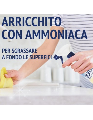 quasar vetri detergente spray - 680ml erogatore - con ammoniaca: tuttocasashop.live: pulizia e cura della casa
