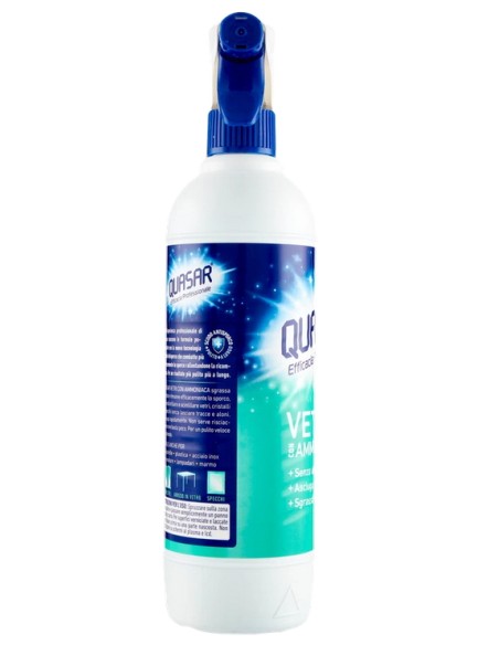 quasar vetri detergente spray - 680ml erogatore - con ammoniaca: tuttocasashop.live: pulizia e cura della casa