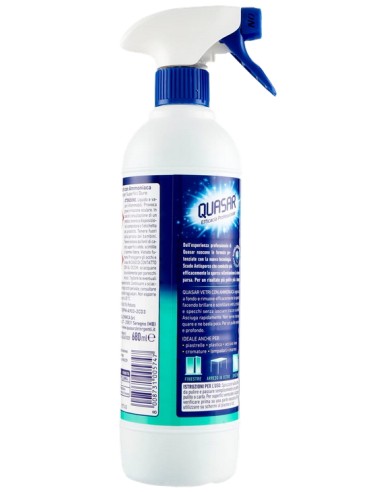 quasar vetri detergente spray - 680ml erogatore - con ammoniaca: tuttocasashop.live: pulizia e cura della casa
