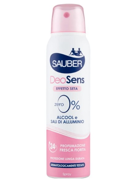 sauber deodorante spray 150ml deo sens - no alcool - senza sali di alluminio: tuttocasashop.live: igiene e cura della persona
