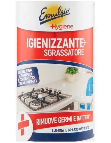 emulsio +higiene igienizzante sgrassatore 500ml - rimuove germi e batteri: tuttocasashop.live: pulizia e cura della casa