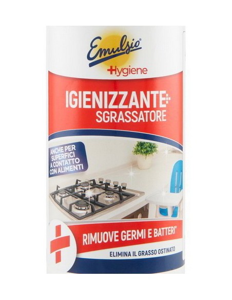 emulsio +higiene igienizzante sgrassatore 500ml - rimuove germi e batteri: tuttocasashop.live: pulizia e cura della casa