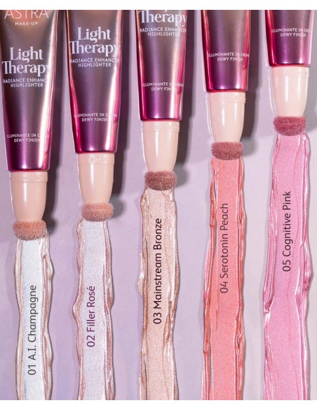 astra light therapy - illuminante in crema dewy finish - 02 filler rose': tuttocasashop.live: igiene e cura della persona