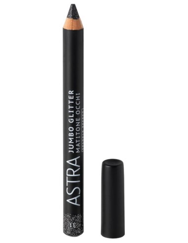 astra jumbo glitter - matitone occhi ombretto glitter - 31 black sheen: tuttocasashop.live: igiene e cura della persona