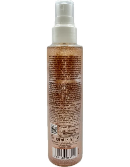 giardino dei sensi acqua corpo profumata illuminante 150ml - sweet vanilla: tuttocasashop.live: igiene e cura della persona