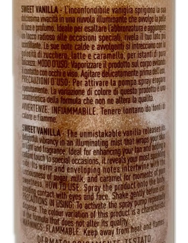 giardino dei sensi acqua corpo profumata illuminante 150ml - sweet vanilla: tuttocasashop.live: igiene e cura della persona
