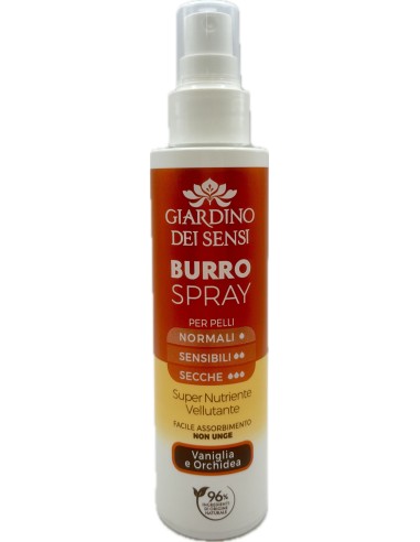 giardino dei sensi burro corpo spray - 150ml - vaniglia e orchidea: tuttocasashop.live: igiene e cura della persona