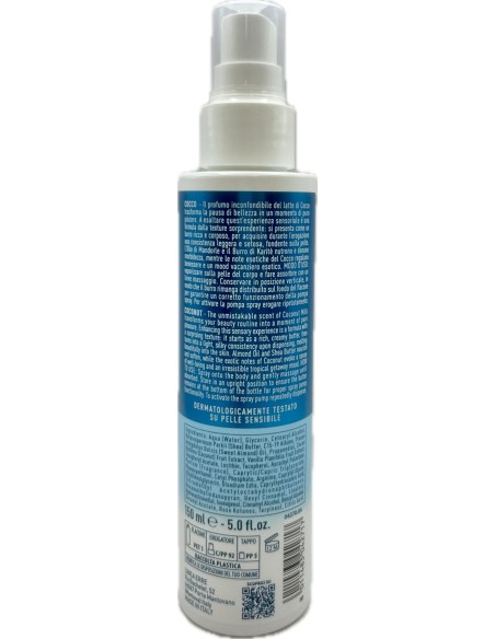 giardino dei sensi burro corpo spray - 150ml - cocco: tuttocasashop.live: igiene e cura della persona