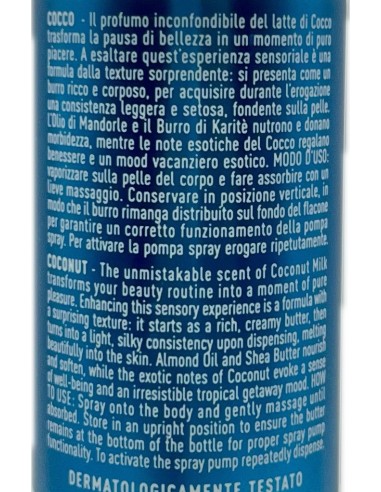 giardino dei sensi burro corpo spray - 150ml - cocco: tuttocasashop.live: igiene e cura della persona
