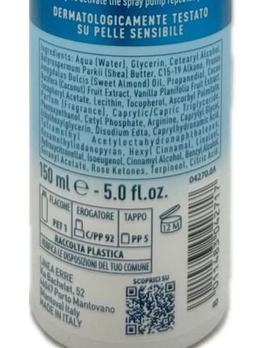 giardino dei sensi burro corpo spray - 150ml - cocco: tuttocasashop.live: igiene e cura della persona