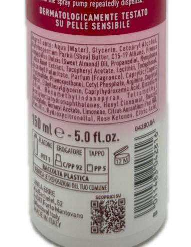 giardino dei sensi burro corpo spray - 150ml - ninfea rosa: tuttocasashop.live: igiene e cura della persona