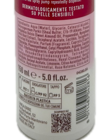 giardino dei sensi burro corpo spray - 150ml - ninfea rosa: tuttocasashop.live: igiene e cura della persona
