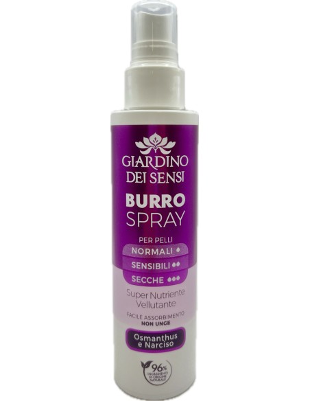 giardino dei sensi burro corpo spray - 150ml - osmanthus e narciso: tuttocasashop.live: igiene e cura della persona