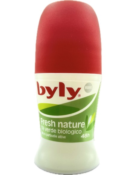 byly deodorante roll-on 50ml - 48h - fresh nature - te' verde: tuttocasashop.live: igiene e cura della persona
