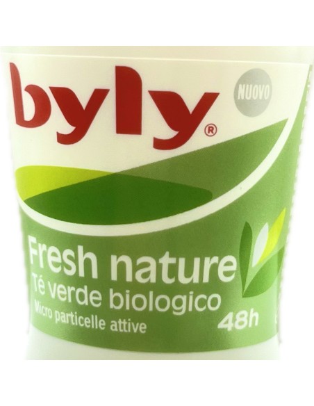 byly deodorante roll-on 50ml - 48h - fresh nature - te' verde: tuttocasashop.live: igiene e cura della persona