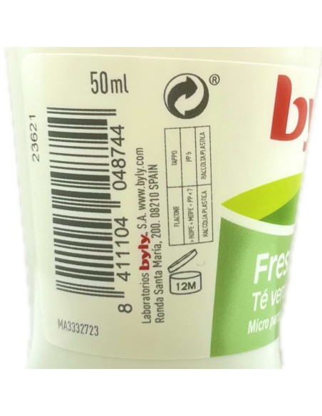 byly deodorante roll-on 50ml - 48h - fresh nature - te' verde: tuttocasashop.live: igiene e cura della persona