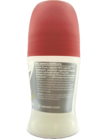 byly deodorante roll-on 50ml - 48h - sensitive: tuttocasashop.live: igiene e cura della persona
