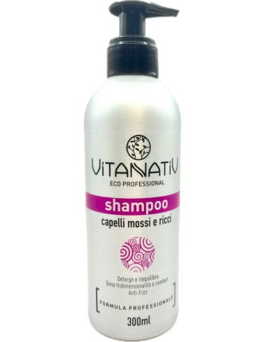 vitanativ professional shampoo 300ml - per capelli mossi e ricci: tuttocasashop.live: igiene e cura della persona