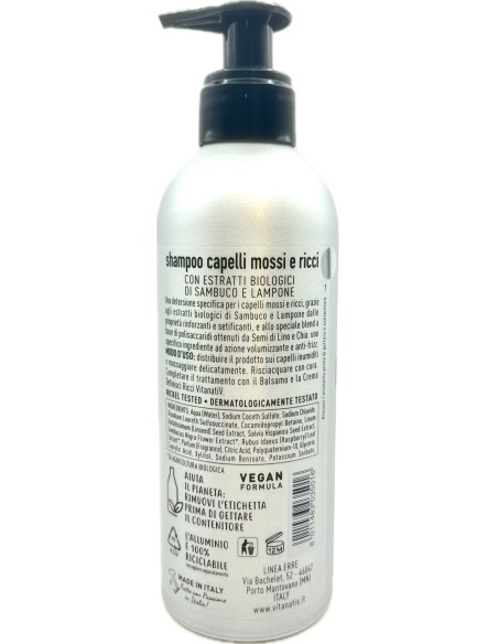 vitanativ professional shampoo 300ml - per capelli mossi e ricci: tuttocasashop.live: igiene e cura della persona