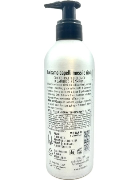 vitanativ professional balsamo 300ml - per capelli mossi e ricci: tuttocasashop.live: igiene e cura della persona