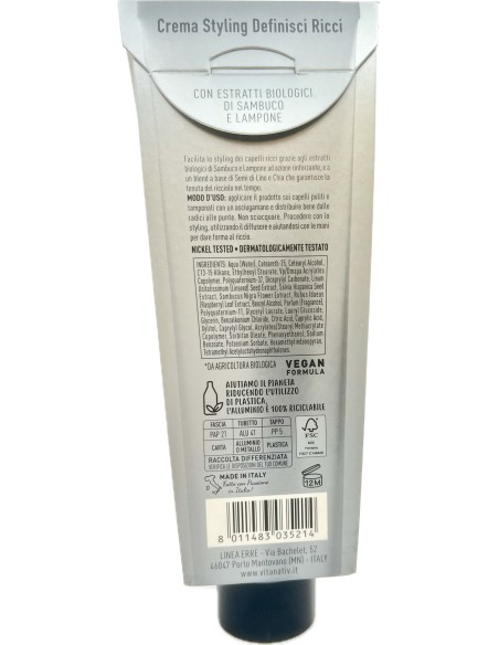 vitanativ professional crema styling definisci ricci 150ml senza risciacquo: tuttocasashop.live: igiene e cura della persona