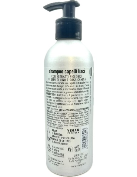 vitanativ professional shampoo 300ml - per capelli lisci: tuttocasashop.live: igiene e cura della persona