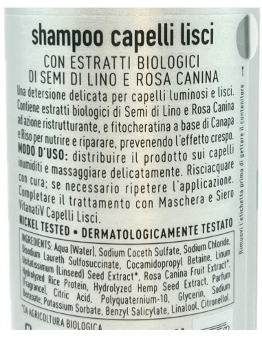 vitanativ professional shampoo 300ml - per capelli lisci: tuttocasashop.live: igiene e cura della persona