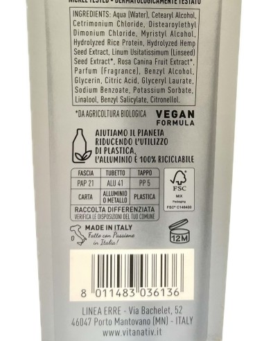 vitanativ professional maschera 150ml - per capelli lisci - lisciante: tuttocasashop.live: igiene e cura della persona