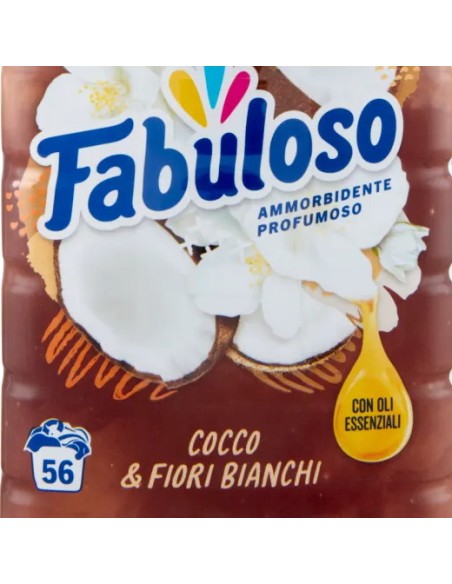 fabuloso ammorbidente per bucato - 56 lavaggi 1250ml - cocco: tuttocasashop.live: prodotti per bucato e tessuti