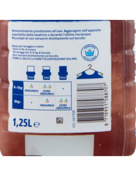 fabuloso ammorbidente per bucato - 56 lavaggi 1250ml - cocco: tuttocasashop.live: prodotti per bucato e tessuti