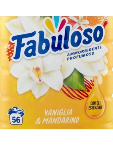 fabuloso ammorbidente per bucato - 56 lavaggi 1250ml - mandarino: tuttocasashop.live: prodotti per bucato e tessuti