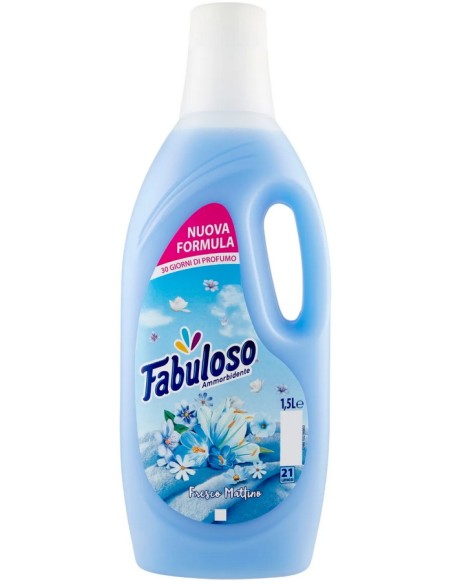 fabuloso ammorbidente 1500ml - 21 lavaggi - fresco mattino: tuttocasashop.live: prodotti per bucato e tessuti
