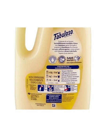 fabuloso ammorbidente 1500ml - 21 lavaggi - vaniglia: tuttocasashop.live: prodotti per bucato e tessuti