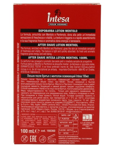 intesa pour homme after shave lozione dopobarba 100ml - rinfrescante: tuttocasashop.live: igiene e cura della persona
