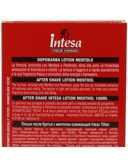 intesa pour homme after shave lozione dopobarba 100ml - rinfrescante: tuttocasashop.live: igiene e cura della persona