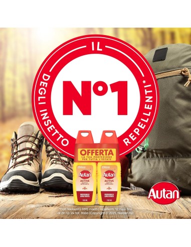 autan insetto repellente vapo 100ml - active - 2 pezzi - protezione attiva: tuttocasashop.live: igiene e cura della persona