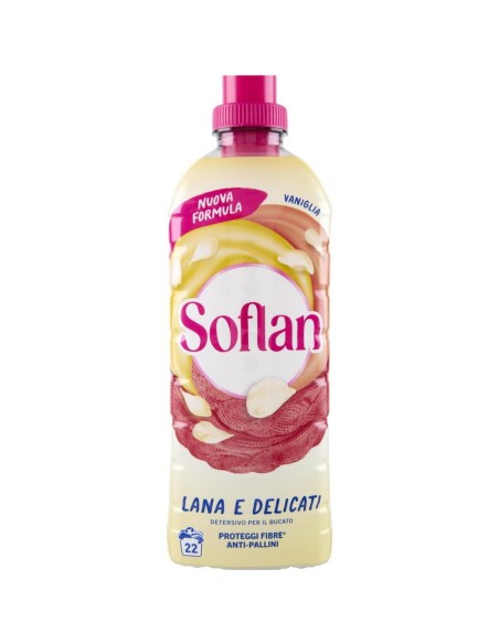soflan detersivo liquido capi delicati 22 lavaggi - 900ml - vaniglia: tuttocasashop.live: prodotti per bucato e tessuti