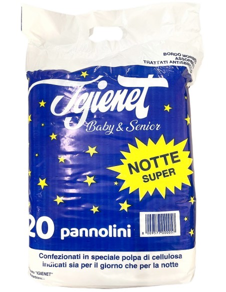 pannolini svedesi striscia notte - 20pz - incontinenza o post parto: tuttocasashop.live: igiene e cura della persona