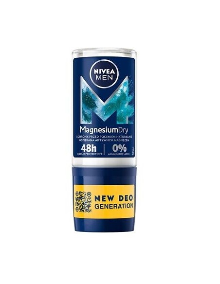 nivea deodorante roll-on 50ml - for men - magnesium dry: tuttocasashop.live: igiene e cura della persona