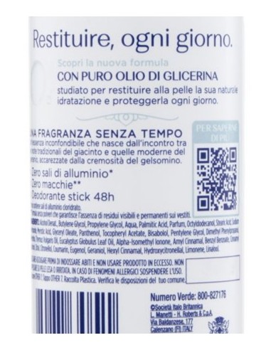 neutro roberts deodorante stick 40ml - fresco - classico: tuttocasashop.live: igiene e cura della persona