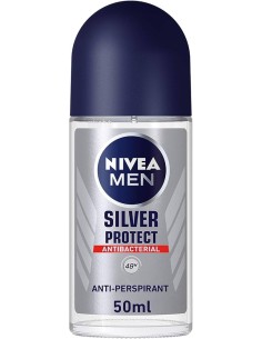 nivea deodorante roll-on 50ml - for men - 48h antibatterico - silver protect: tuttocasashop.live: igiene e cura della persona