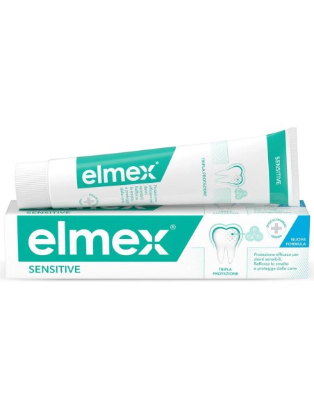 elmex dentifricio 75ml - sensitive - tripla protezione: tuttocasashop.live: igiene e cura della persona