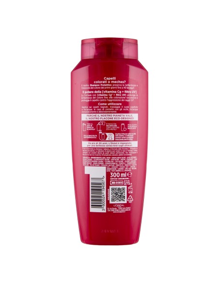 elvive l'oreal shampoo 300ml - color vive - per capelli colorati o meches: tuttocasashop.live: igiene e cura della persona