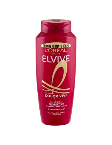 elvive l'oreal shampoo 300ml - color vive - per capelli colorati o meches: tuttocasashop.live: igiene e cura della persona