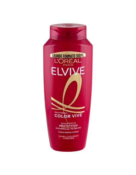 elvive l'oreal shampoo 300ml - color vive - per capelli colorati o meches: tuttocasashop.live: igiene e cura della persona